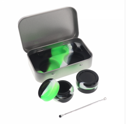 Dual Silicone Dab Container