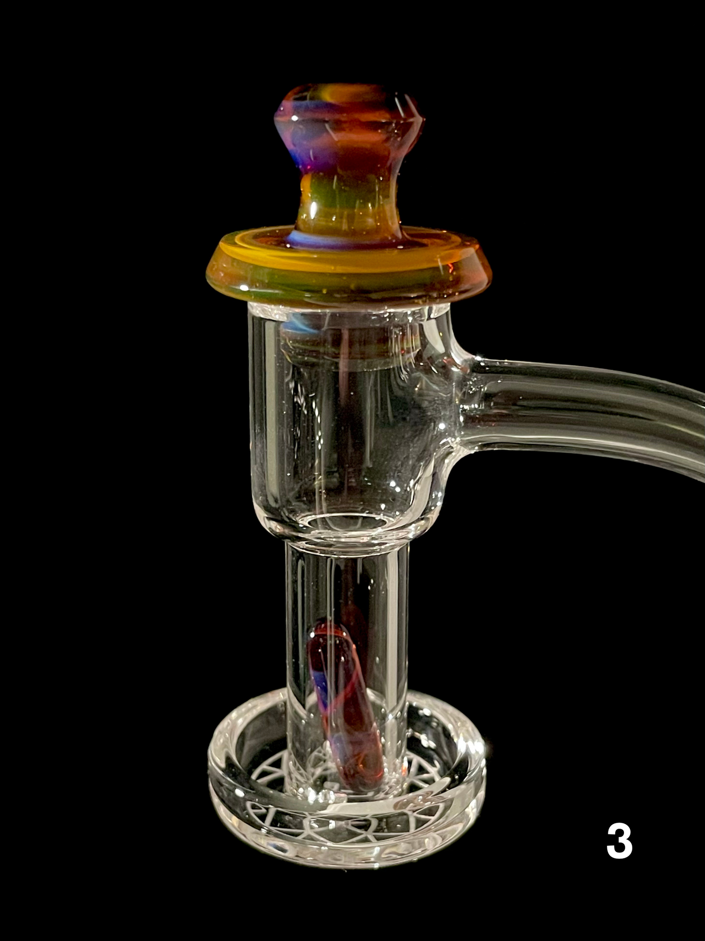 BorOregon Glass Full Color Slurper Cap w/ Pillar