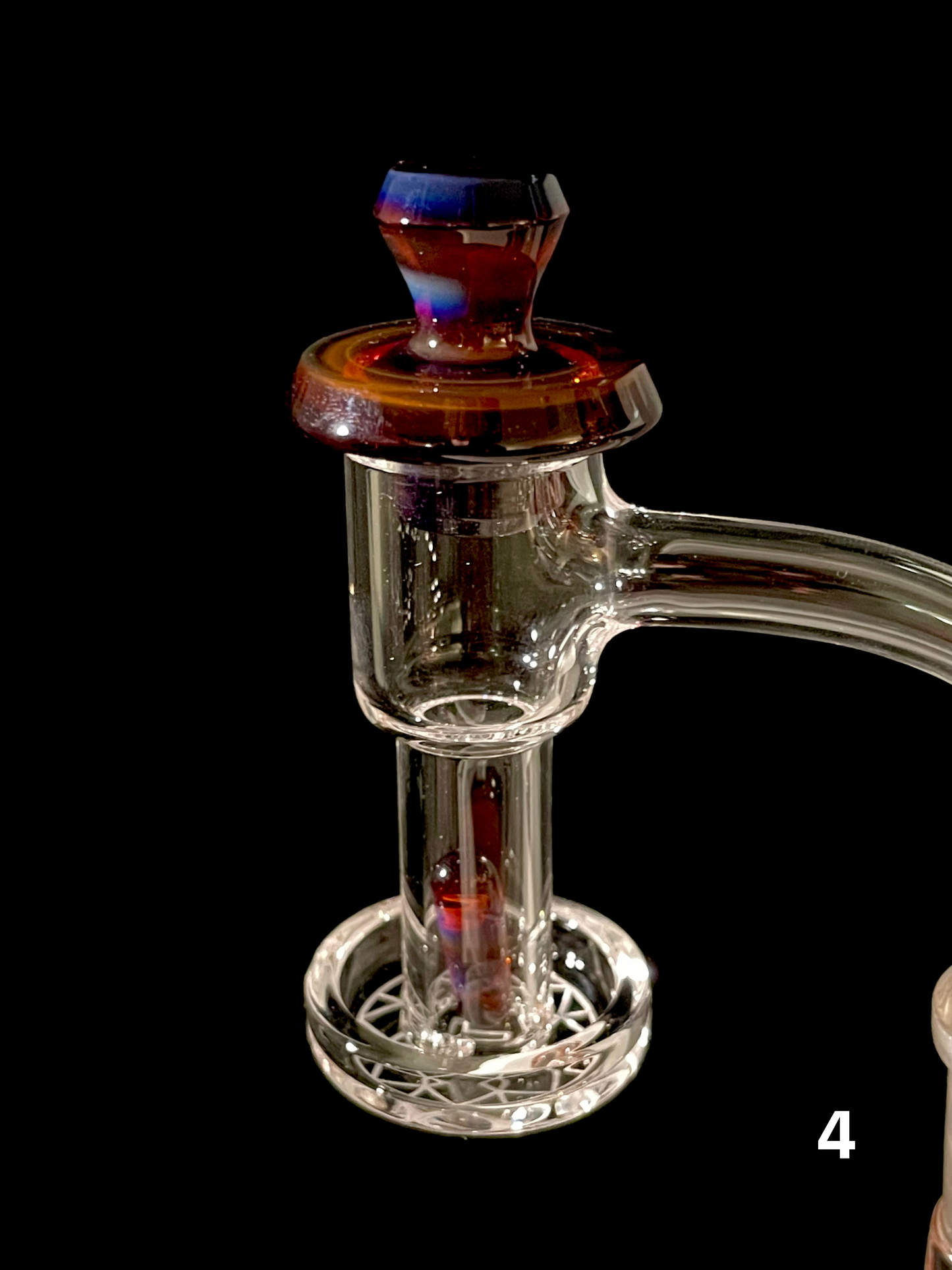 BorOregon Glass Full Color Slurper Cap w/ Pillar