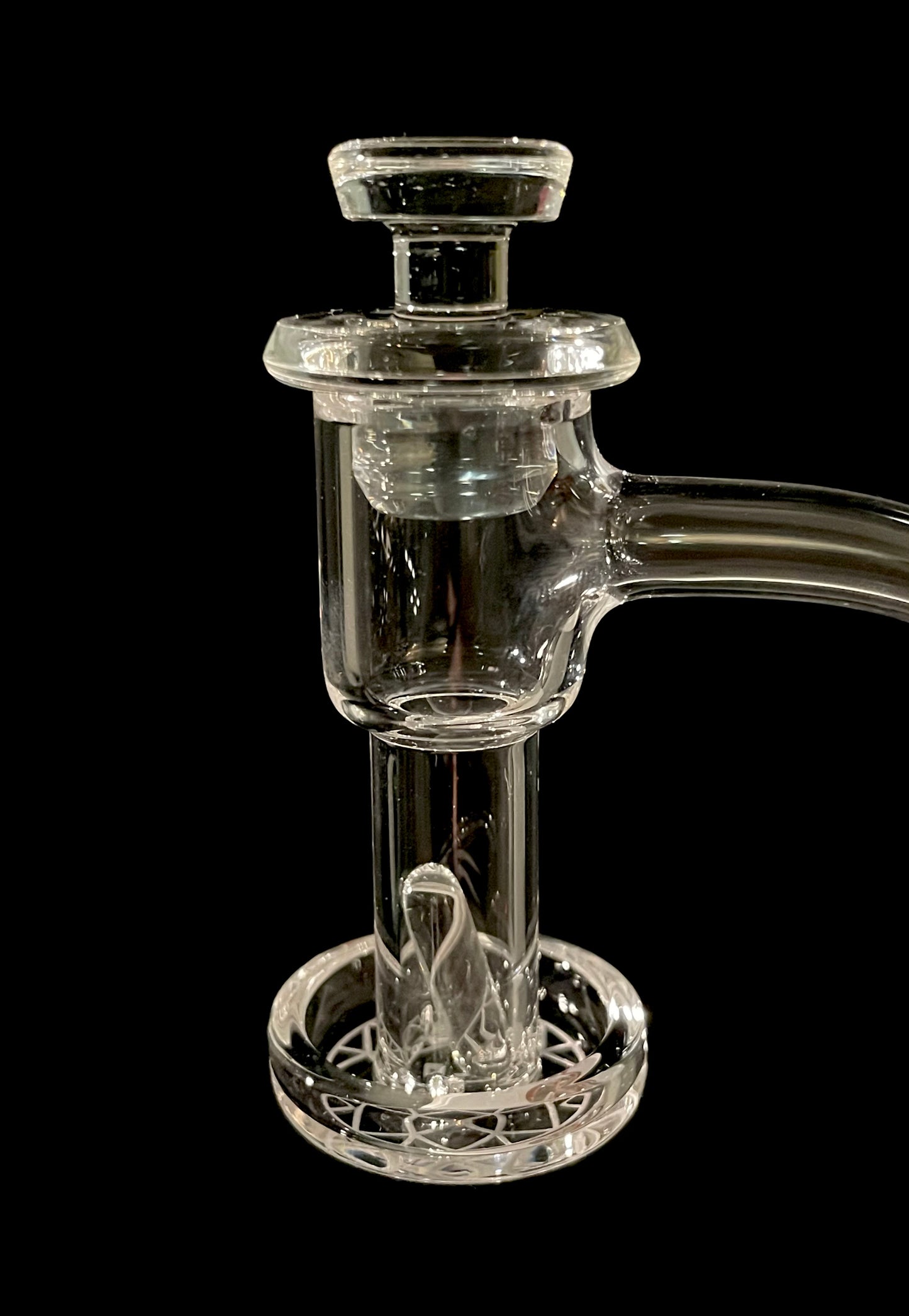 BorOregon Glass Clear Slurper Cap w/ Pillar